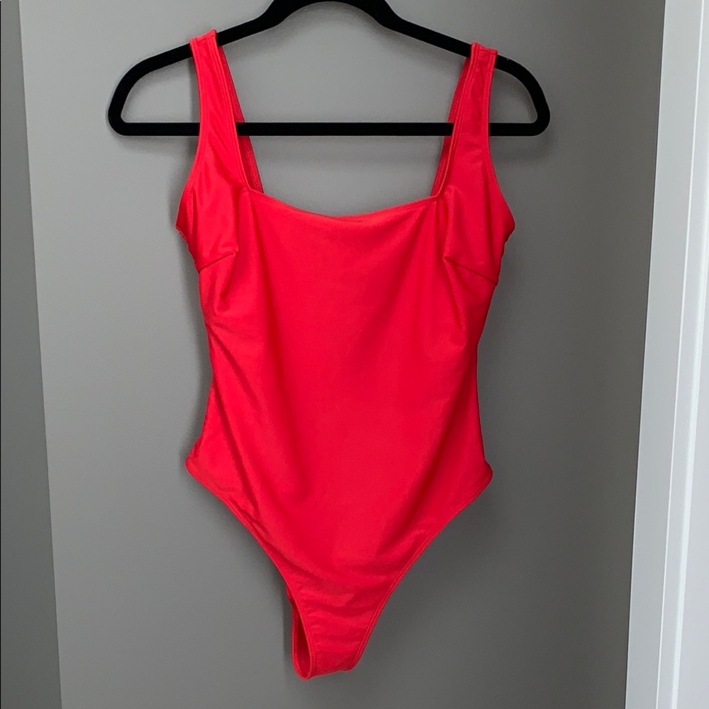 Vibrant Red One-Piece Swimsuit